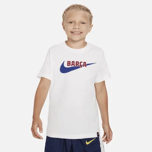 FC Barcelona Swoosh Nike футболка цвет белый