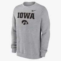 Iowa Hawkeyes Primetime Primary Stack чоловічі Nike College Pullover Crew колір сірий