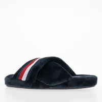 Kapcie Tommy Hilfiger Comfy Home Slippers With Straps FW0FW06587-DW5 - Cиний