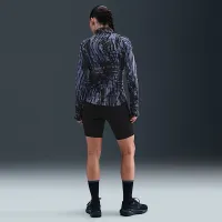 Nike Swift жіноча Dri-FIT UV 1/2-Zip Printed Running Top блакитний