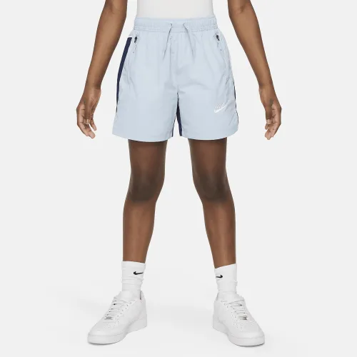 Nike Sportswear Amplify Big детские Woven шорты синий