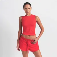 NikeSKIMS Airy женская Muscle футболка цвет красный