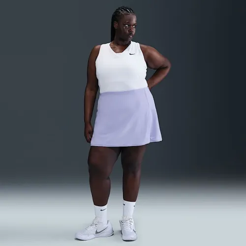 Nike Victory женская Dri-FIT Straight Tennis юбка (большие размеры) цвет фиолетовый