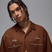 Nike Jordan x SoleFly мужские Barista Shirt цвет коричневый
