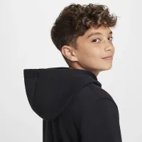 Nike Sportswear Club Fleece Big детские Pullover Толстовка с капюшоном цвет черный
