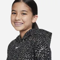Nike Sportswear Big детские (Girls') Fleece Толстовка с капюшоном цвет черный