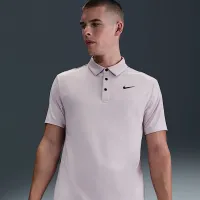 Nike Tour чоловічі Dri-FIT Heatheколір червоний для гольфу Polo колір фіолетовий