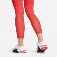 Nike Pro женская С высокой Талией 7/8 Mesh-Paneled лосины цвет красный