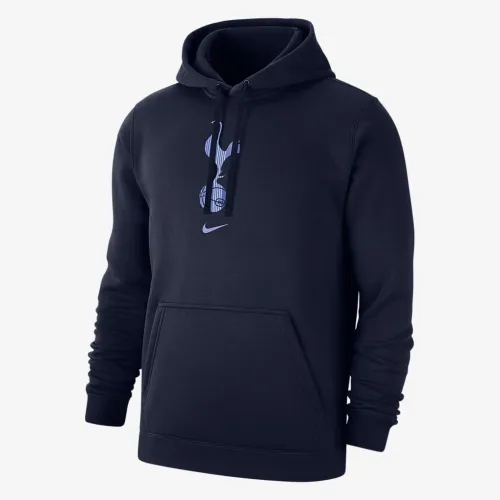 Tottenham Hotspur Club Fleece чоловічі Nike Soccer Pullover Толстовка з капюшоном блакитний