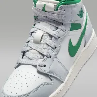 Nike Air Jordan 1 Mid Big детские Кроссовки цвет белый