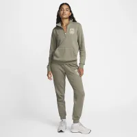 Nike Sportswear Club Fleece женская 1/4-Zip Top цвет зеленый