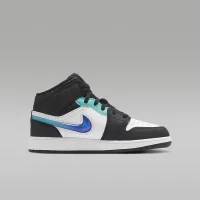 Nike Air Jordan 1 Mid SE Big детские Кроссовки цвет черный