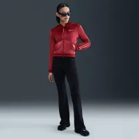 Nike Sportswear женская Full-Zip Long-Sleeve Hooded Top цвет красный