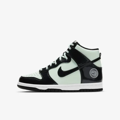 Nike Dunk High SE Big детские Кроссовки цвет зеленый