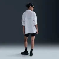 Nike Sportswear Chill Poplin женская Loose Long-Sleeve Button-Up Top цвет белый