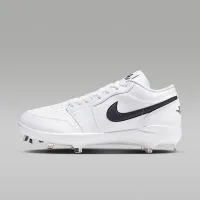 Nike Jordan 1 Retro Low Metal бейсбольні бутси колір білий