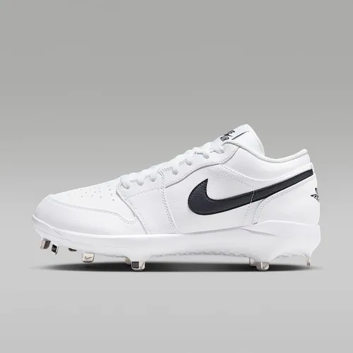 Nike Jordan 1 Retro Low Metal бейсбольні бутси колір білий