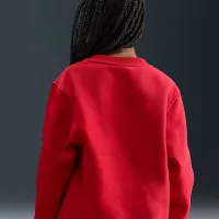 Nike Sportswear Club Fleece Big детские Crew-Neck свитшот цвет красный