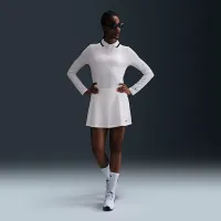 Nike Tour женская Dri-FIT UV Protection Long-Sleeve для гольфа Polo цвет белый