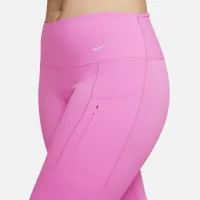 Nike Go женская Firm-Support С высокой Талией 7/8 лосины с карманамицвет красный