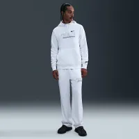 Nike Sportswear Club мужские Fleece Pullover Толстовка с капюшоном цвет белый