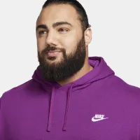 Nike Sportswear Club Fleece Pullover Толстовка с капюшоном цвет фиолетовый