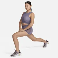 Nike Pro жіноча Mesh Tank Top колір фіолетовий