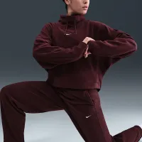 Nike One женская Therma-FIT Mid-Rise Fleece Pants цвет красный