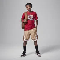 Nike Air Jordan Big детские Dunk Comics футболка цвет красный