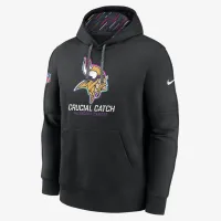 Minnesota Vikings Crucial Catch Club чоловічі Nike NFL Pullover Толстовка з капюшоном колір чорний