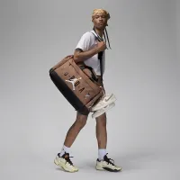 Nike Jordan Velocity Duffle сумка (62.5L) колір коричневий