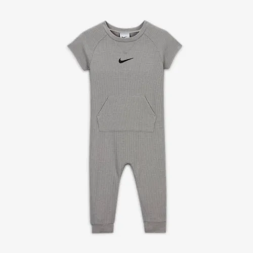 Nike Essentials Baby Short Sleeve Waffle Knit Coverall цвет серый
