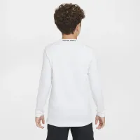 Nike Pro Warm Big дитячі (для хлопчиків) Dri-FIT Long-Sleeve тренувальні Top колір білий