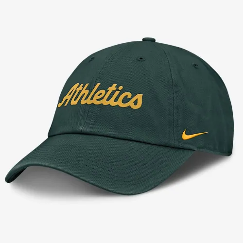 Athletics Club Men’s Nike MLB Adjustable Hat цвет зеленый