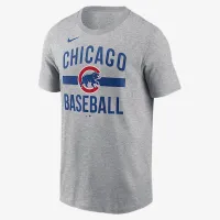 Chicago Cubs Arched чоловічі Nike MLB футболка колір сірий