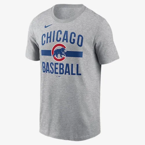 Chicago Cubs Arched чоловічі Nike MLB футболка колір сірий