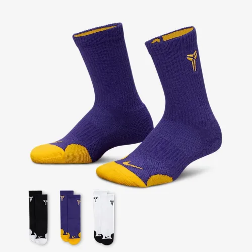 Nike Kobe Dri-FIT Little детские Crew носки цвет фиолетовый