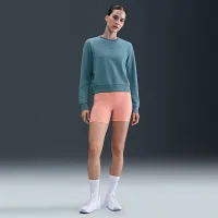 Nike Dri-FIT One женская Crew-Neck French Terry свитшот синий