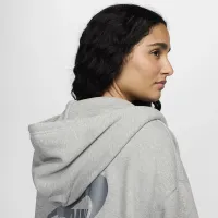 Nike Sportswear жіноча оверсайз Full-Zip French Terry Толстовка з капюшоном колір сірий