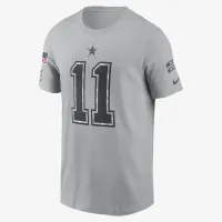 Micah Parsons Dallas Cowboys Salute to Service мужские Nike NFL футболка цвет серый