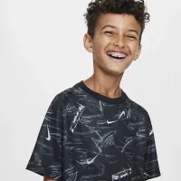 Nike Multi Big дитячі (для хлопчиків) Dri-FIT Short-Sleeve Top колір чорний