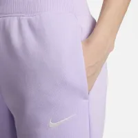 Nike Sportswear Phoenix Fleece женская С высокой Талией Wide-Leg Sweatpants цвет фиолетовый