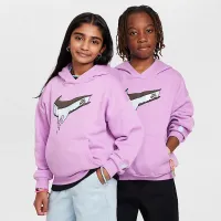 Nike SB EasyOn Big дитячі оверсайз Pullover Skate Толстовка з капюшоном колір фіолетовий