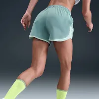 Nike Tempo женская Dri-FIT Mid-Rise Brief-Lined Running шорты цвет зеленый