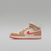 Nike Jordan 1 Mid SE Little дитячі Кросівки колір коричневий