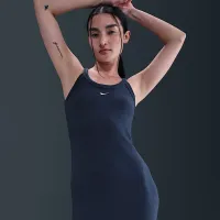 Nike Sportswear Chill Knit жіноча Tight Mini-Rib Tank Костюм блакитний