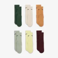 Nike Dri-FIT Performance Basics Little детские Crew носки (6 пары) цвет зеленый