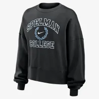 Spelman женская Nike College Crew-Neck свитшот цвет черный