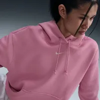 Nike Sportswear Phoenix Fleece женская оверсайз Pullover Толстовка с капюшоном Pink