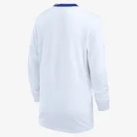 USWNT 2024 Stadium Home Big детские Nike Dri-FIT Soccer Long-Sleeve Replica Jersey цвет белый